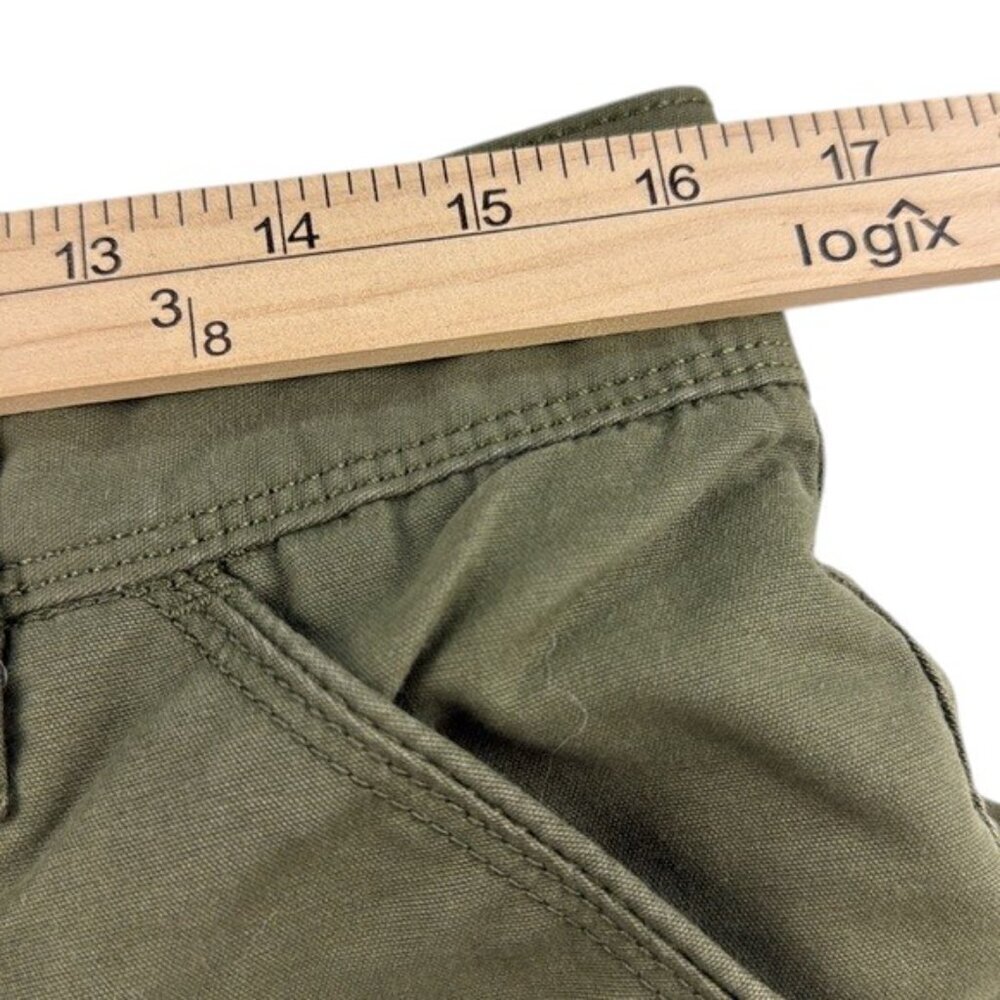 Lands' End Pants Cargo Lined Mid Weight Green Women's Size 8 - Picture 10 of 10